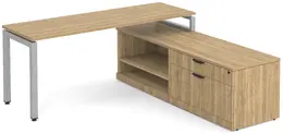 L Shaped Desk with Side Storage - Elements