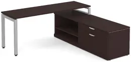 L Shaped Desk with Side Storage - Elements