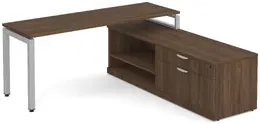 L Shaped Desk with Side Storage - Elements