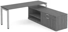L Shaped Desk with Side Storage - Elements