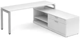 L Shaped Desk with Side Storage - Elements
