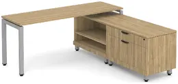 L Shaped Desk with Storage - Elements