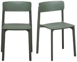 Universal Molded Stacking Chairs - Set of 2 - Tibo