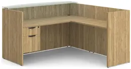 L-Shaped Reception Desk - PL Laminate