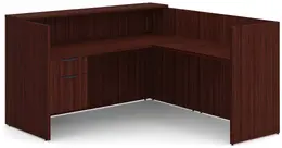 L-Shaped Reception Desk - PL Laminate