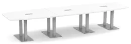 Modern Boat Shaped Conference Table - PL Laminate