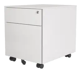White Mobile Pedestal Drawers - Standard Design - MP