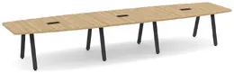 Modern Boat Shaped Conference Table - PL Laminate