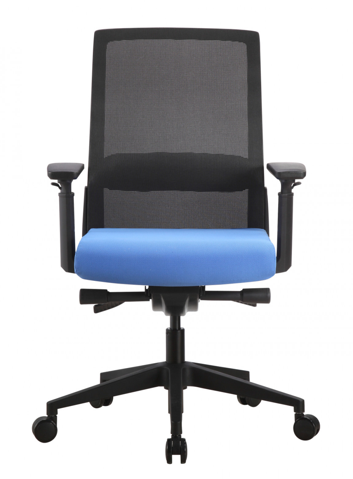 Mesh Back Task Chair with Blue Seat Cover