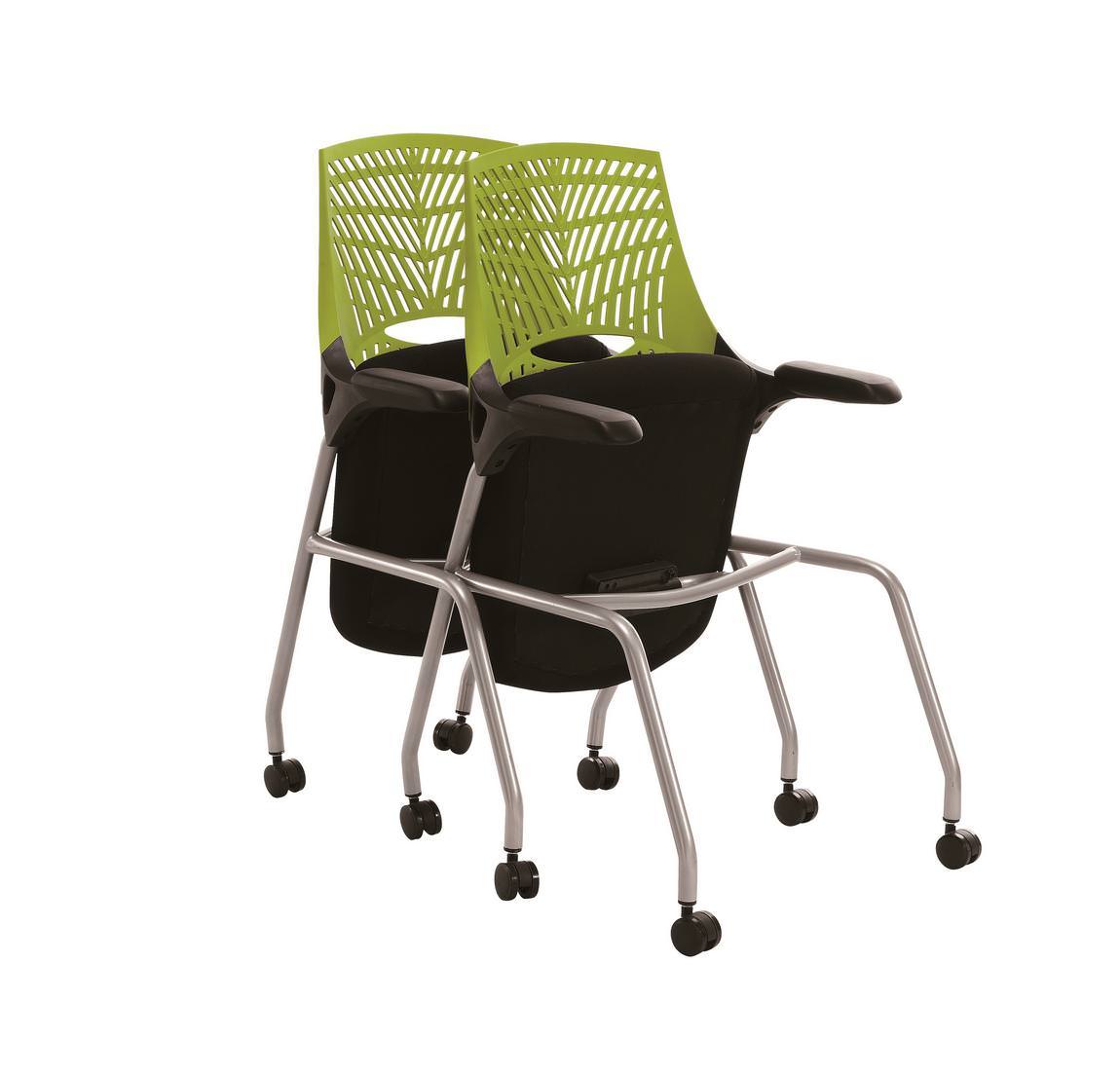 Green Nesting GW Flex Support Chair on Casters