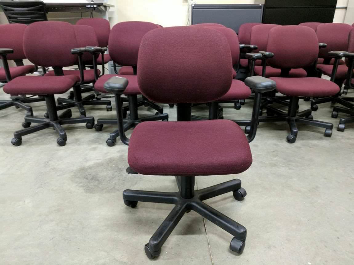 Red Harter Red Matching Buisness Office Rolling Chairs by Harter