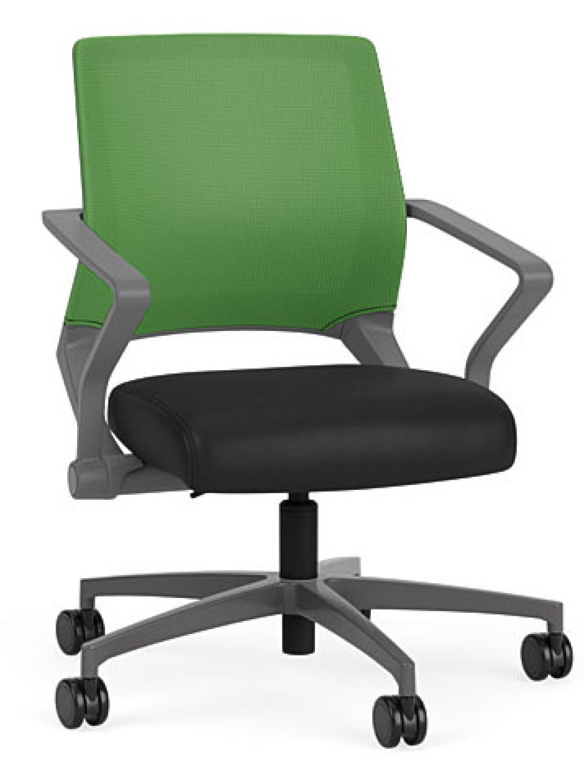 Mesh Back Conference Chair with Vinyl Seat