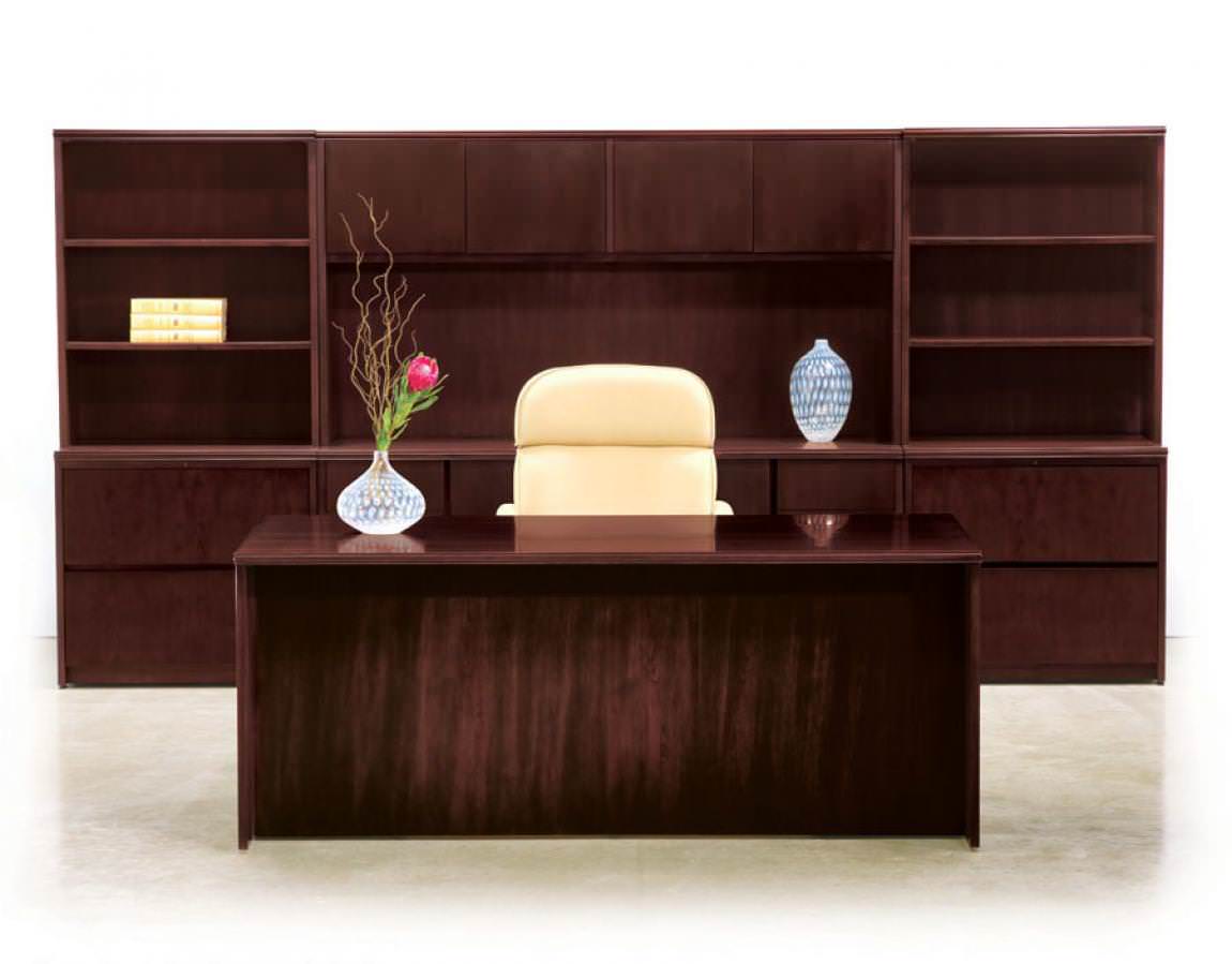 Basics 3 Series Desk with Hutch and Lateral Storage