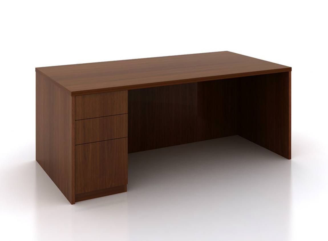 Single Pedestal Desk Wood
