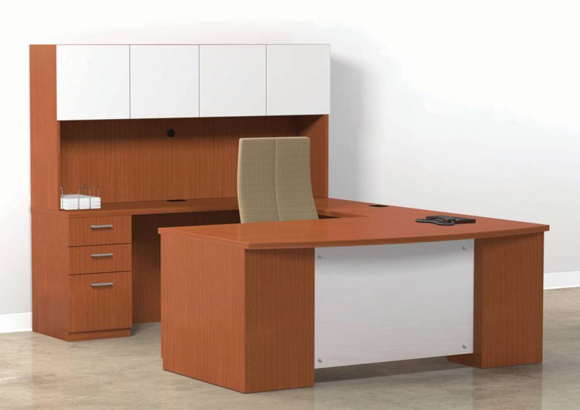 U-Shape Connection Series Desk with Hutch