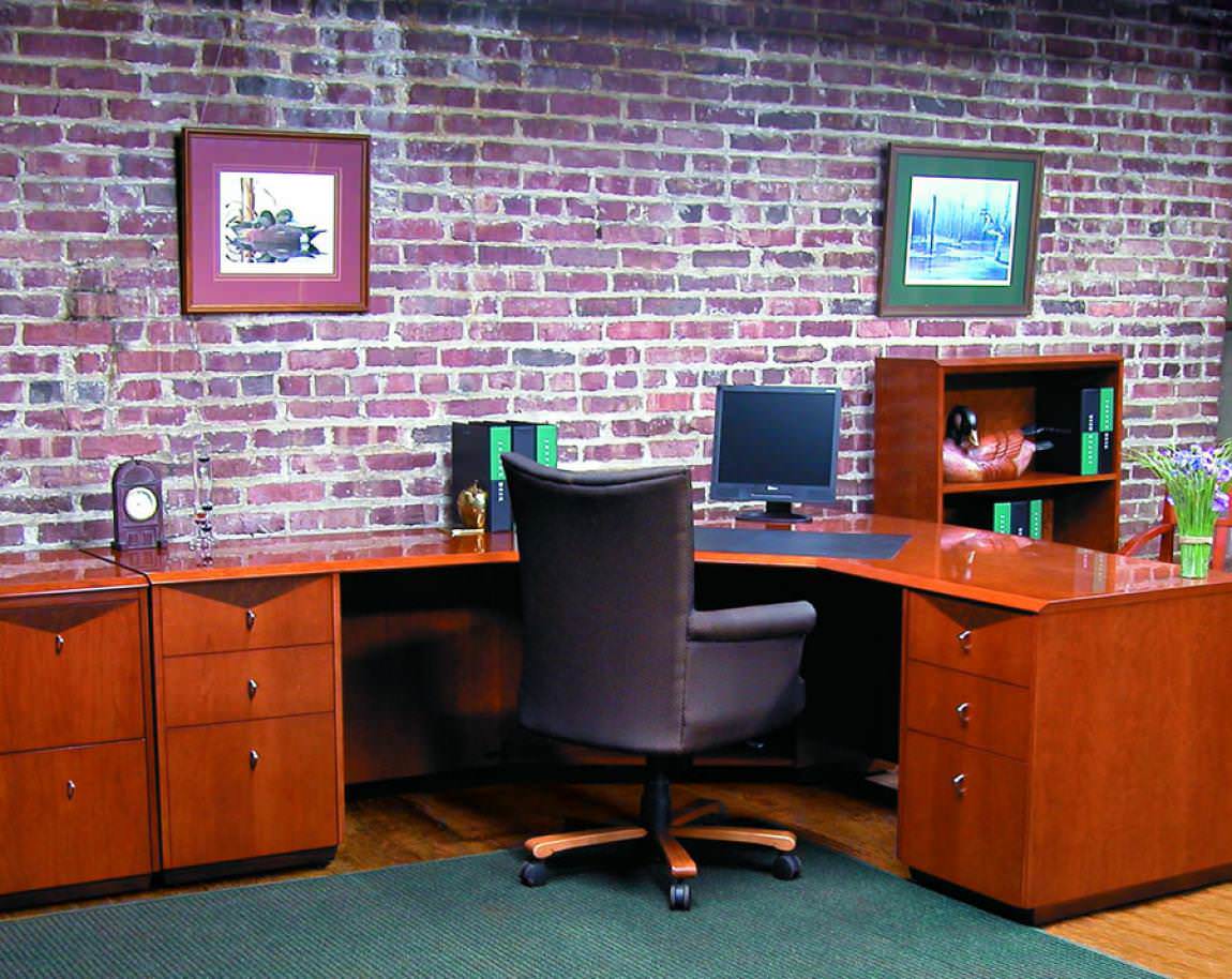 St. Clair Series Corner Desk with Drawers