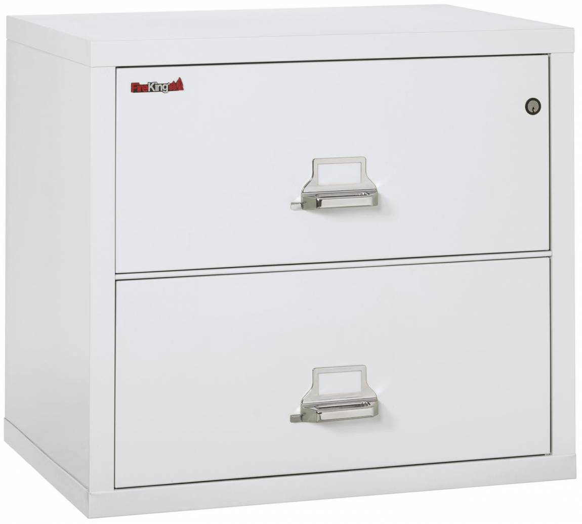 2 Drawer Fireproof Lateral File Cabinet - 31 Inch