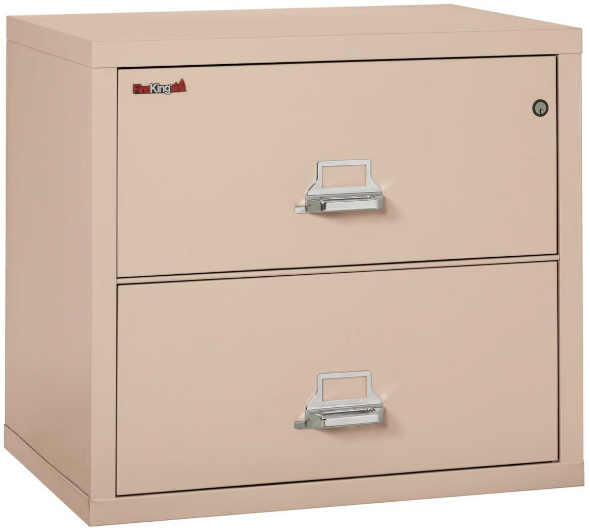 2 Drawer Fireproof Lateral File Cabinet - 31 Inch