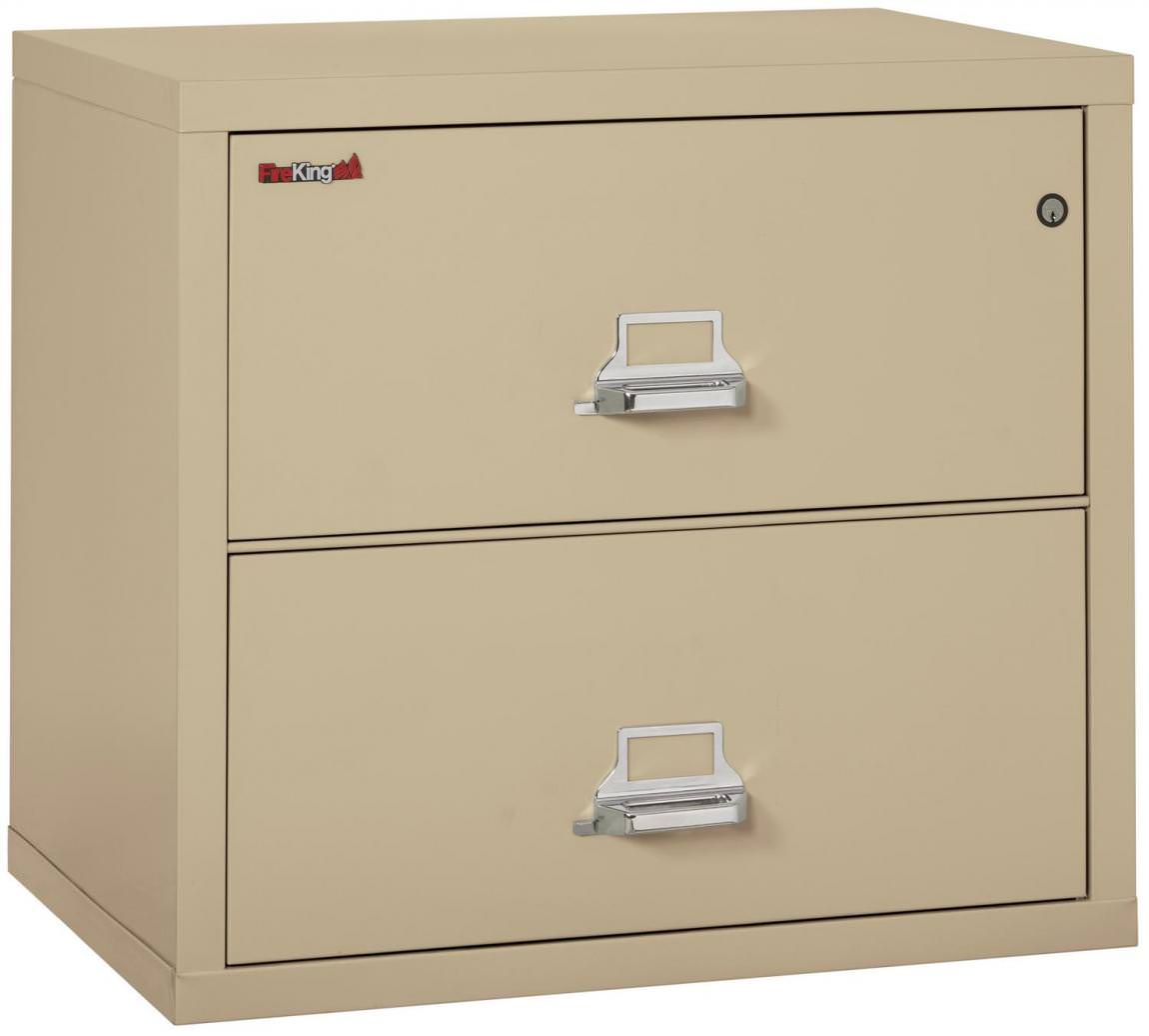 2 Drawer Fireproof Lateral File Cabinet - 31 Inch