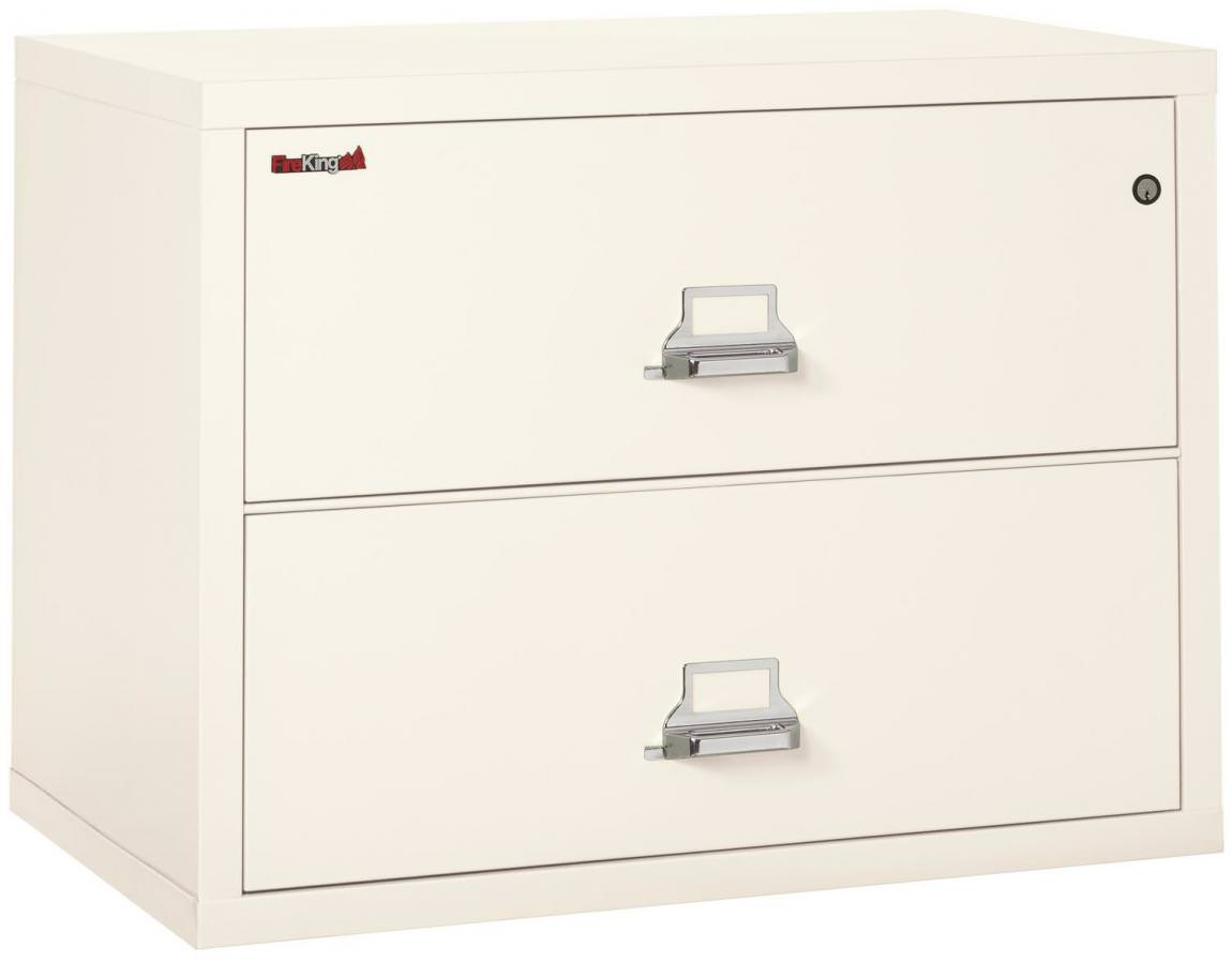 2 Drawer Fireproof Lateral File Cabinet - 38 Inch
