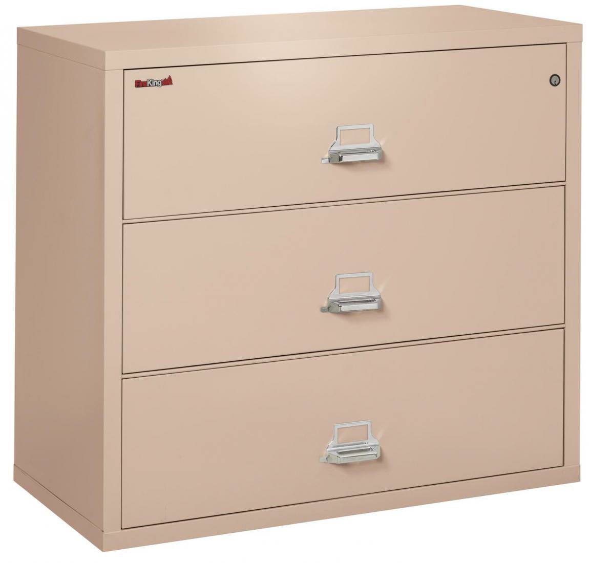 3 Drawer Fireproof Lateral File Cabinet - 44 Inch