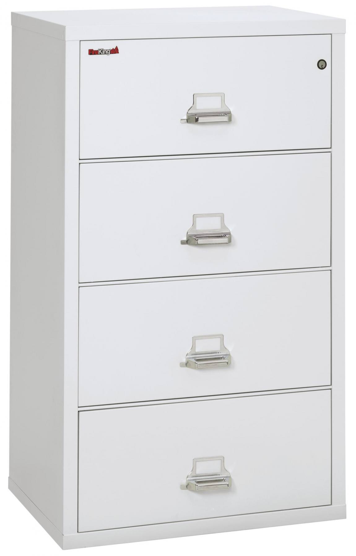 4 Drawer Fireproof Lateral File Cabinet - 31 Inch