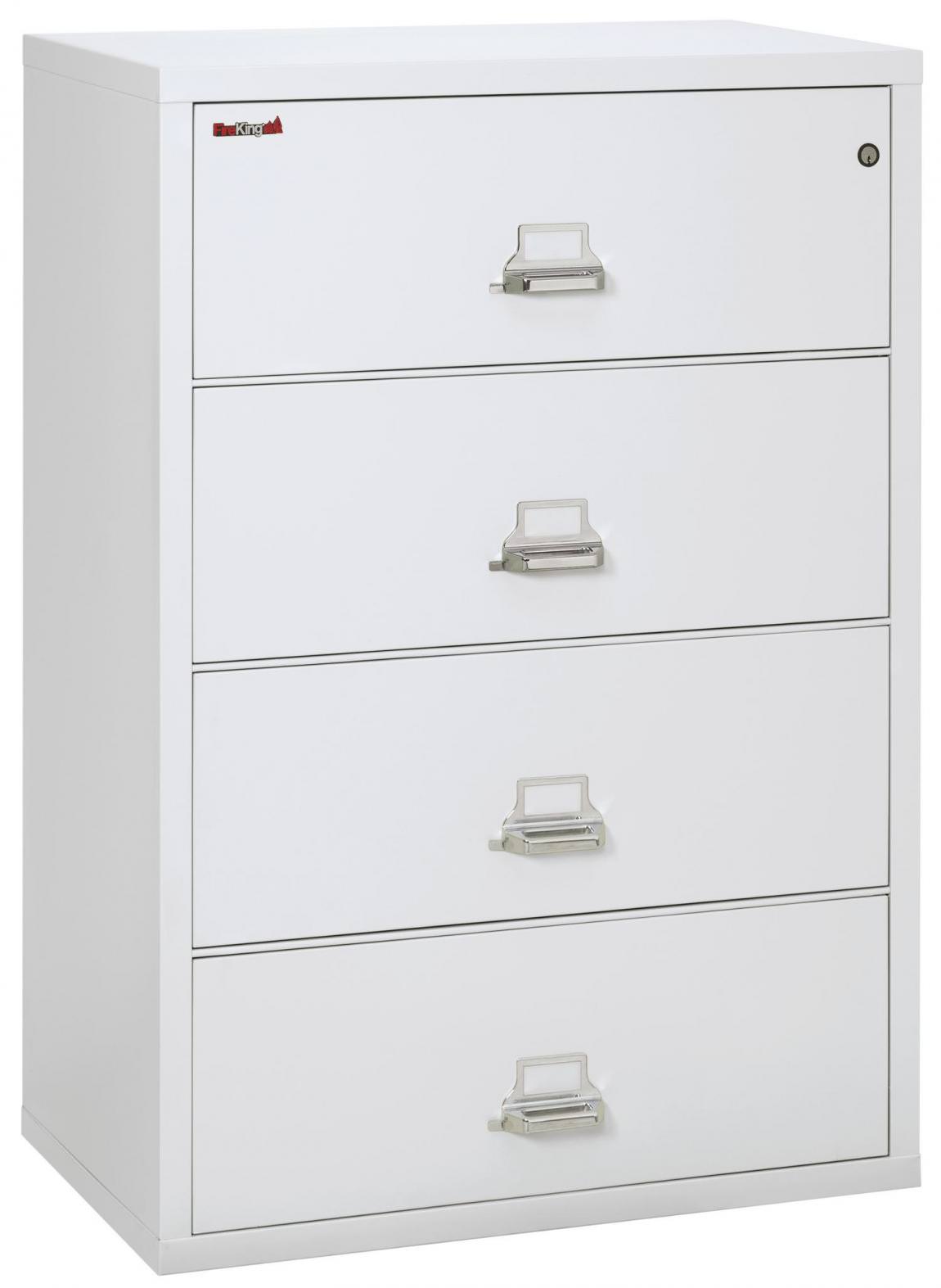 4 Drawer Fireproof Lateral File Cabinet - 38 Inch