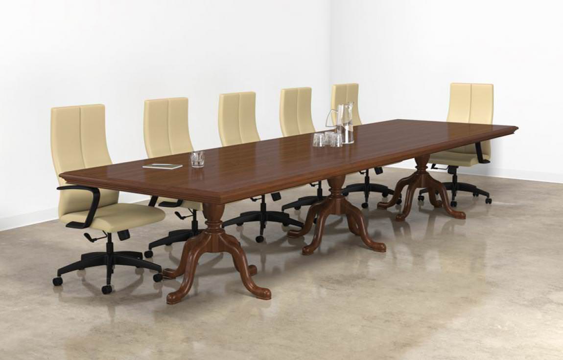 Traditional Wood Conference Table