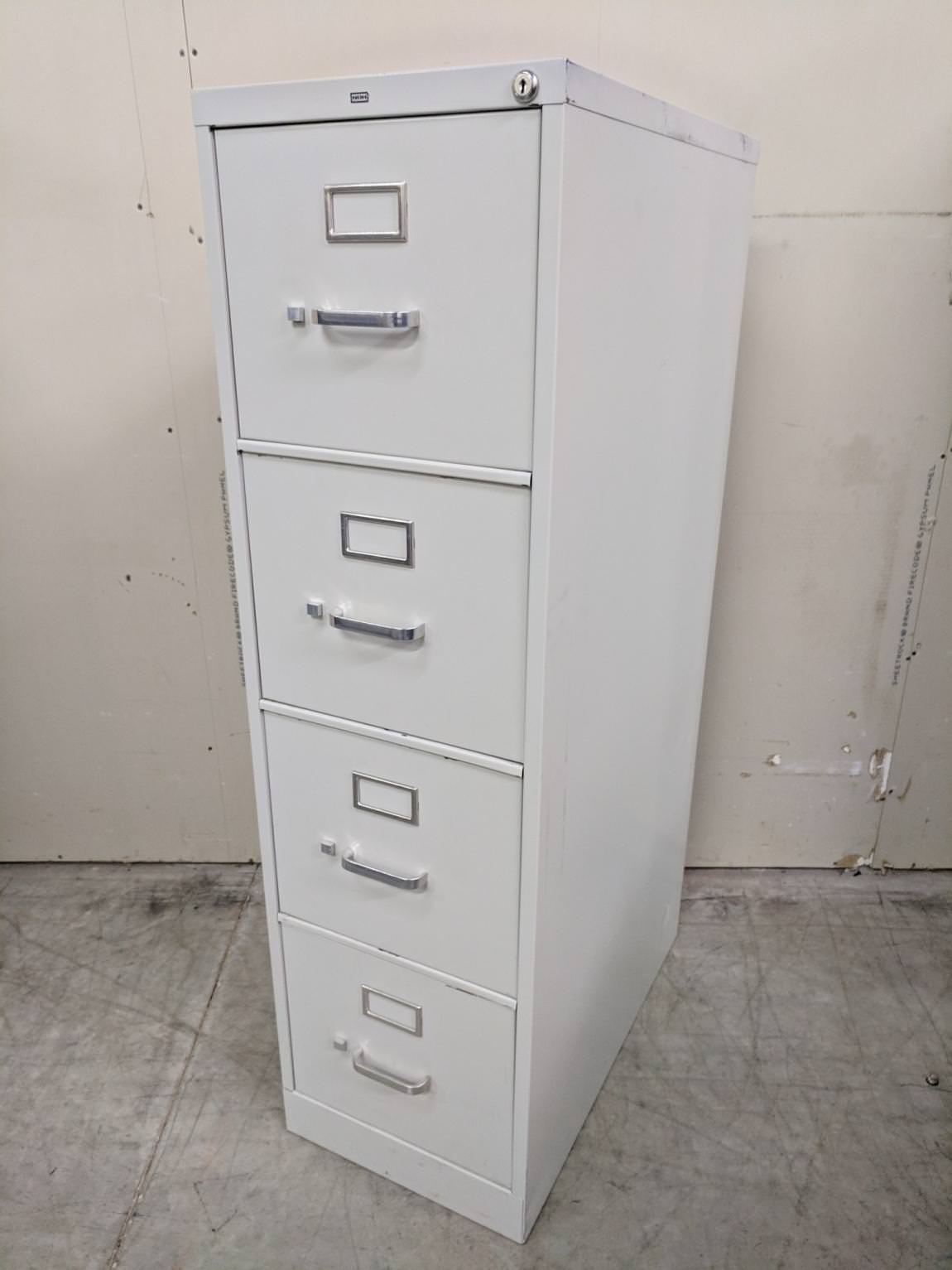 Putty Hon 4 Drawer Vertical File Cabinet – 52” Tall