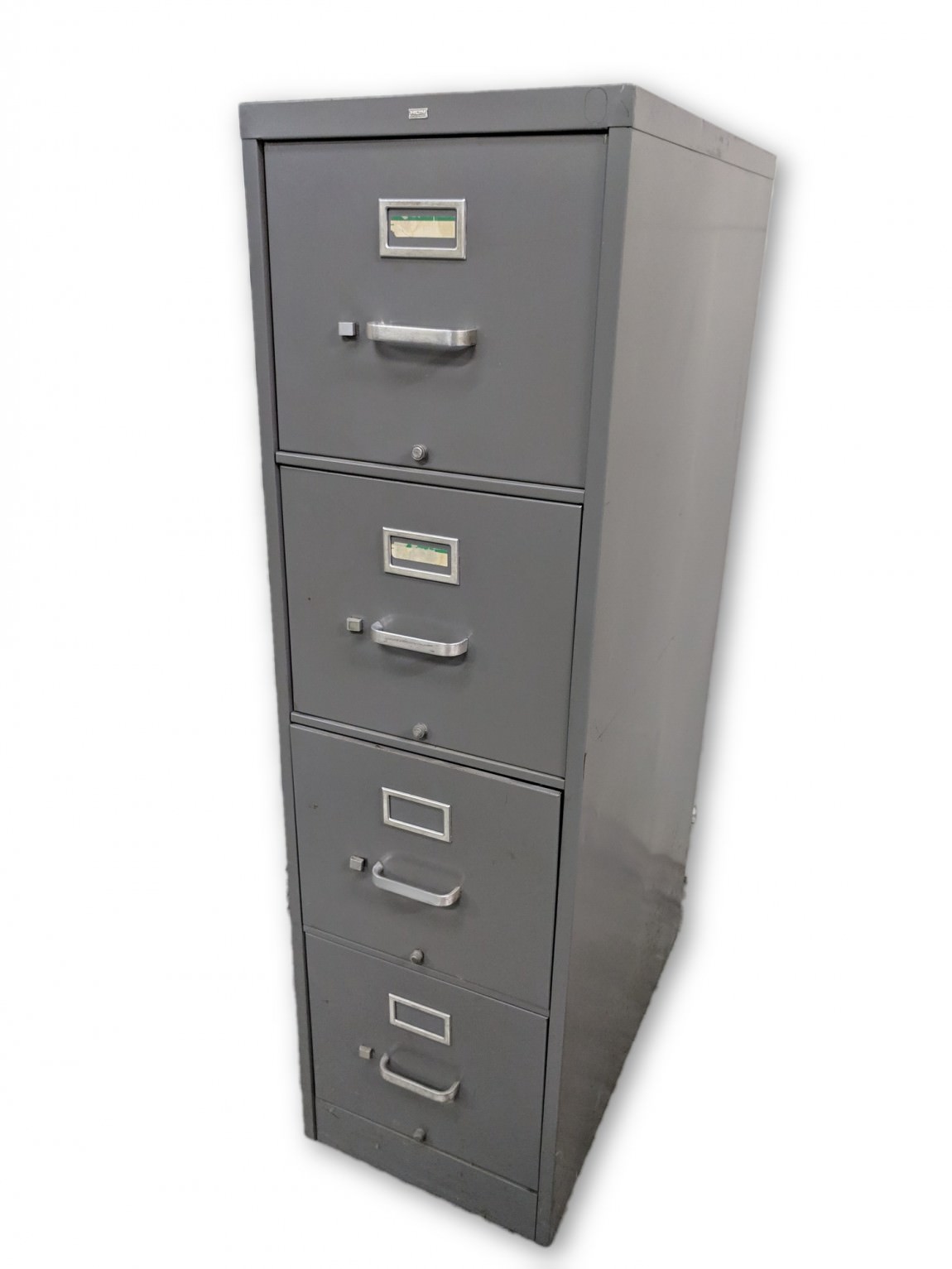 Gray Hon 4 Drawer Vertical File Cabinet