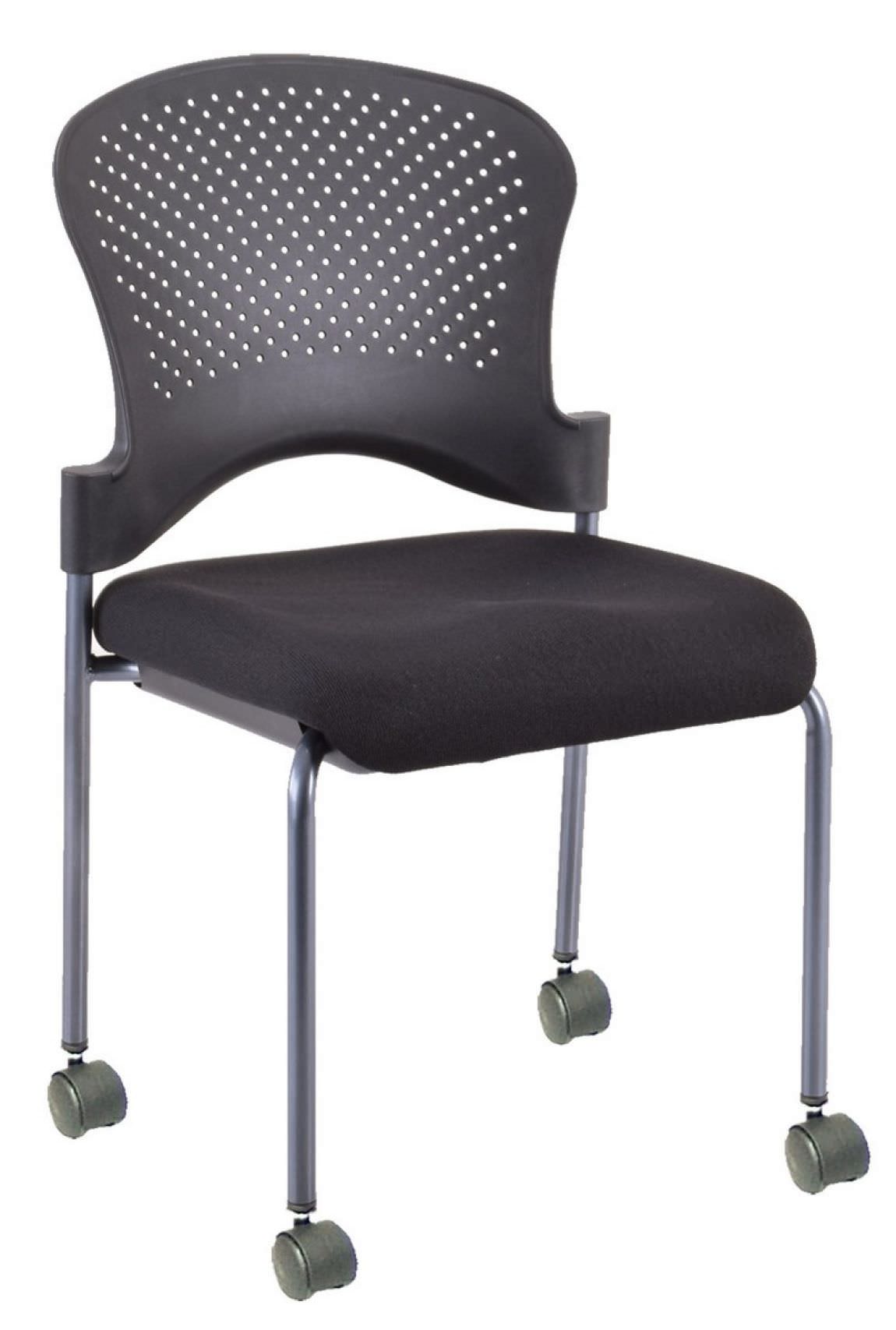 Heavy Duty Stacking Guest Chair with Casters