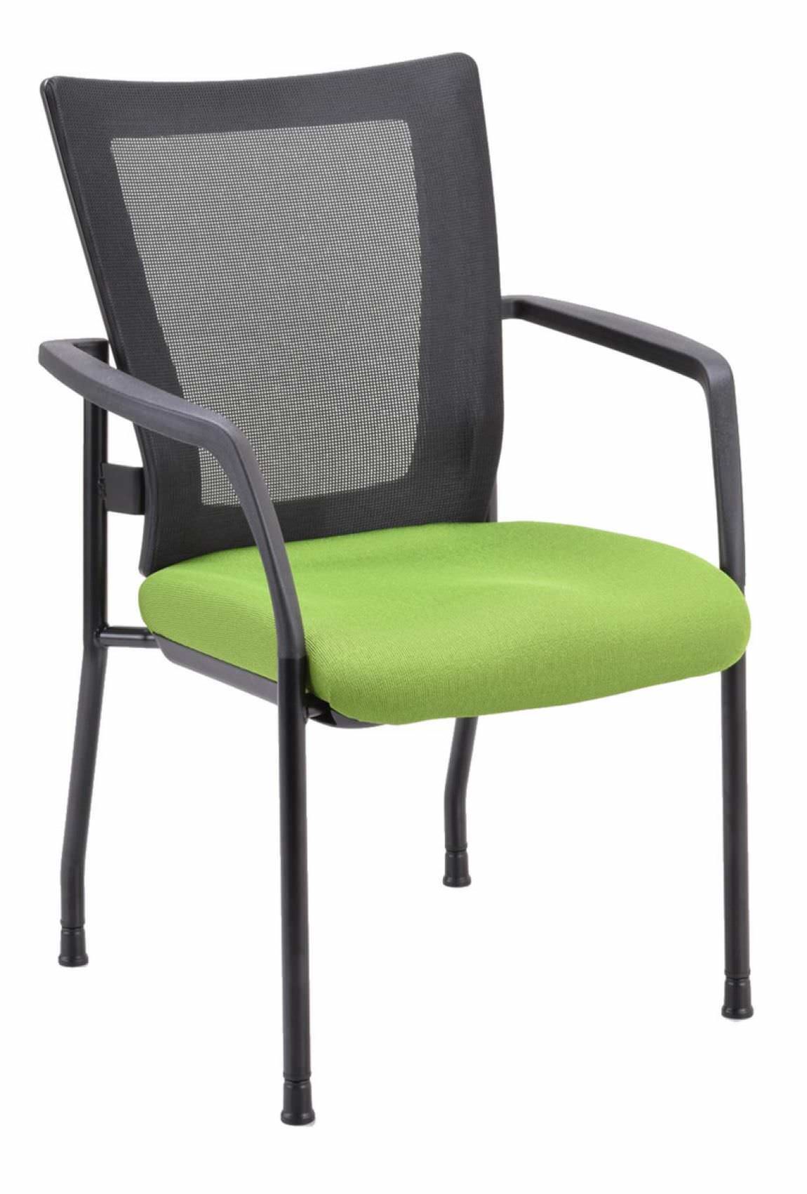 Green Stacking Chair with Mesh Back