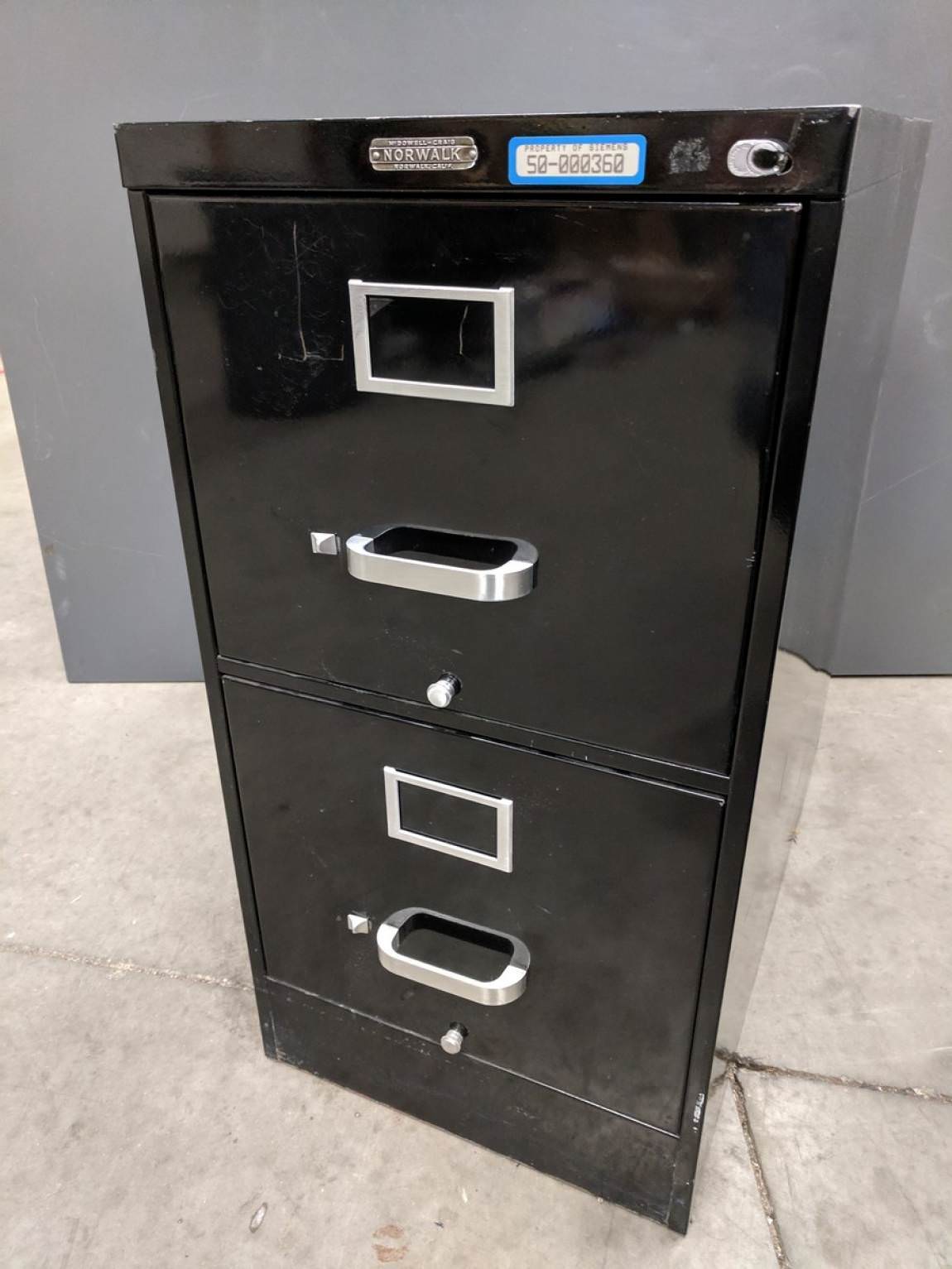 Norwalk Black 2 Drawer Vertical File Cabinet Madison Liquidators