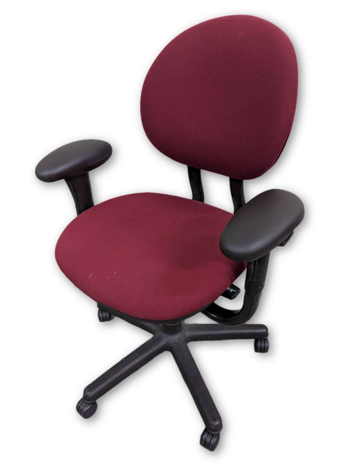 Steelcase Red Rolling Office Chair