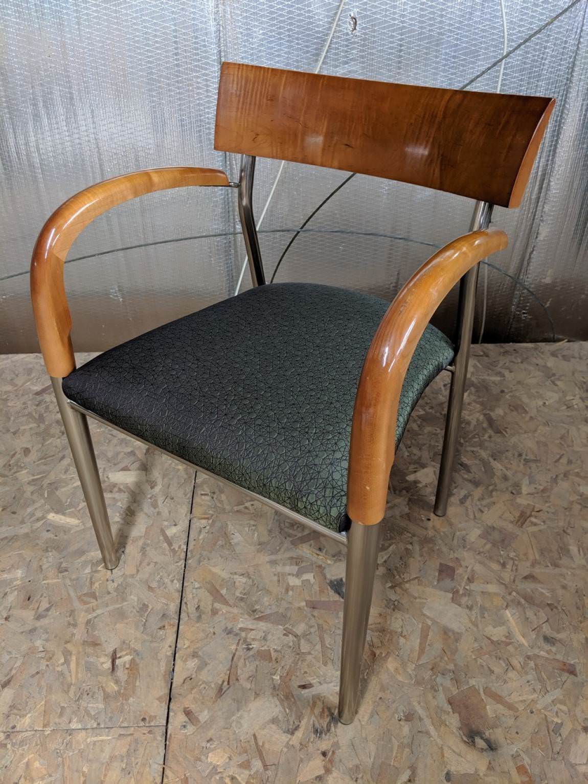 Bernhardt Stacking Guest Chairs with Wood Back