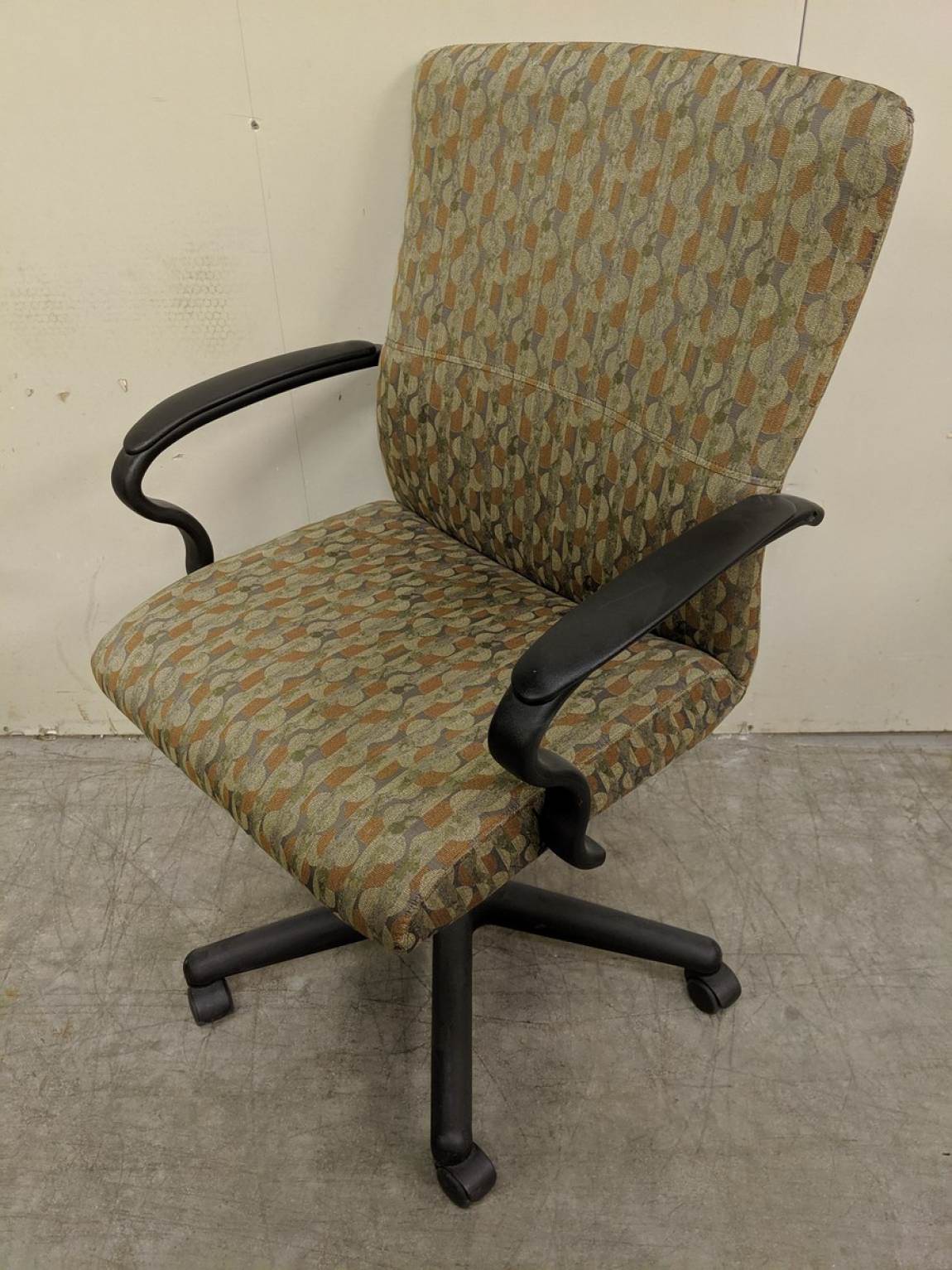 Brayton International Brown Rolling Office Chairs Brayton International
