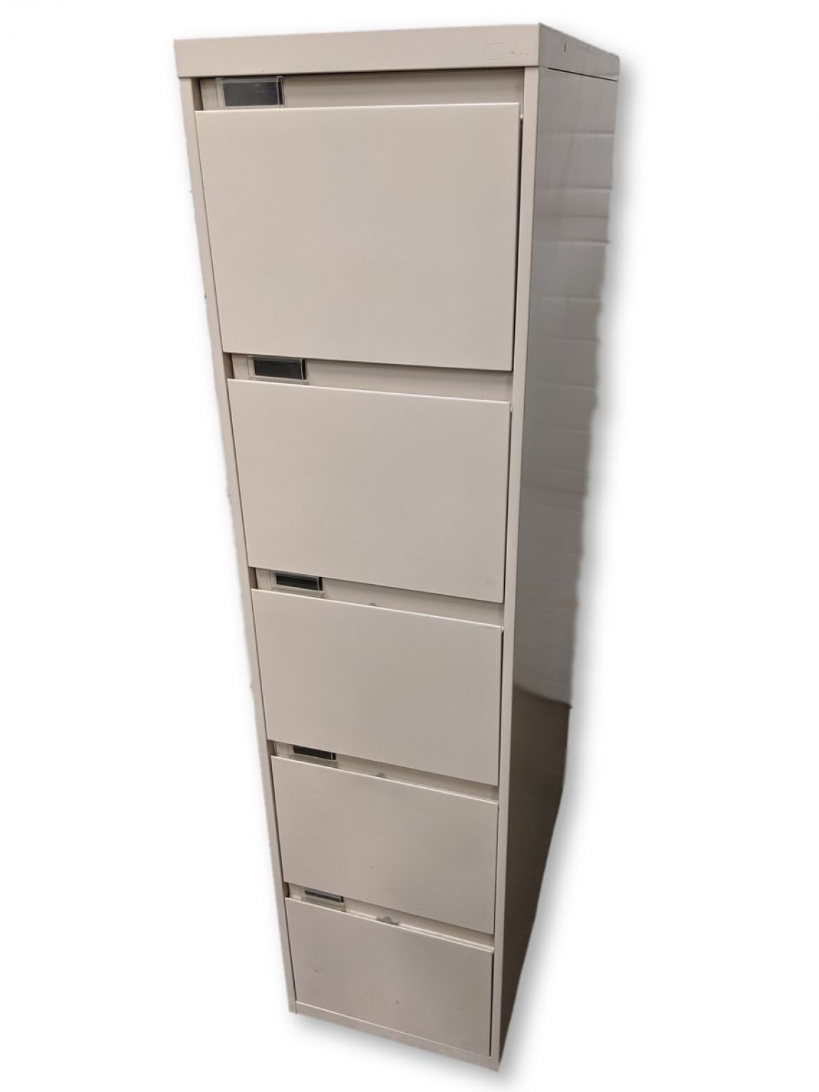 Steelcase Putty 5 Drawer Vertical File Cabinet