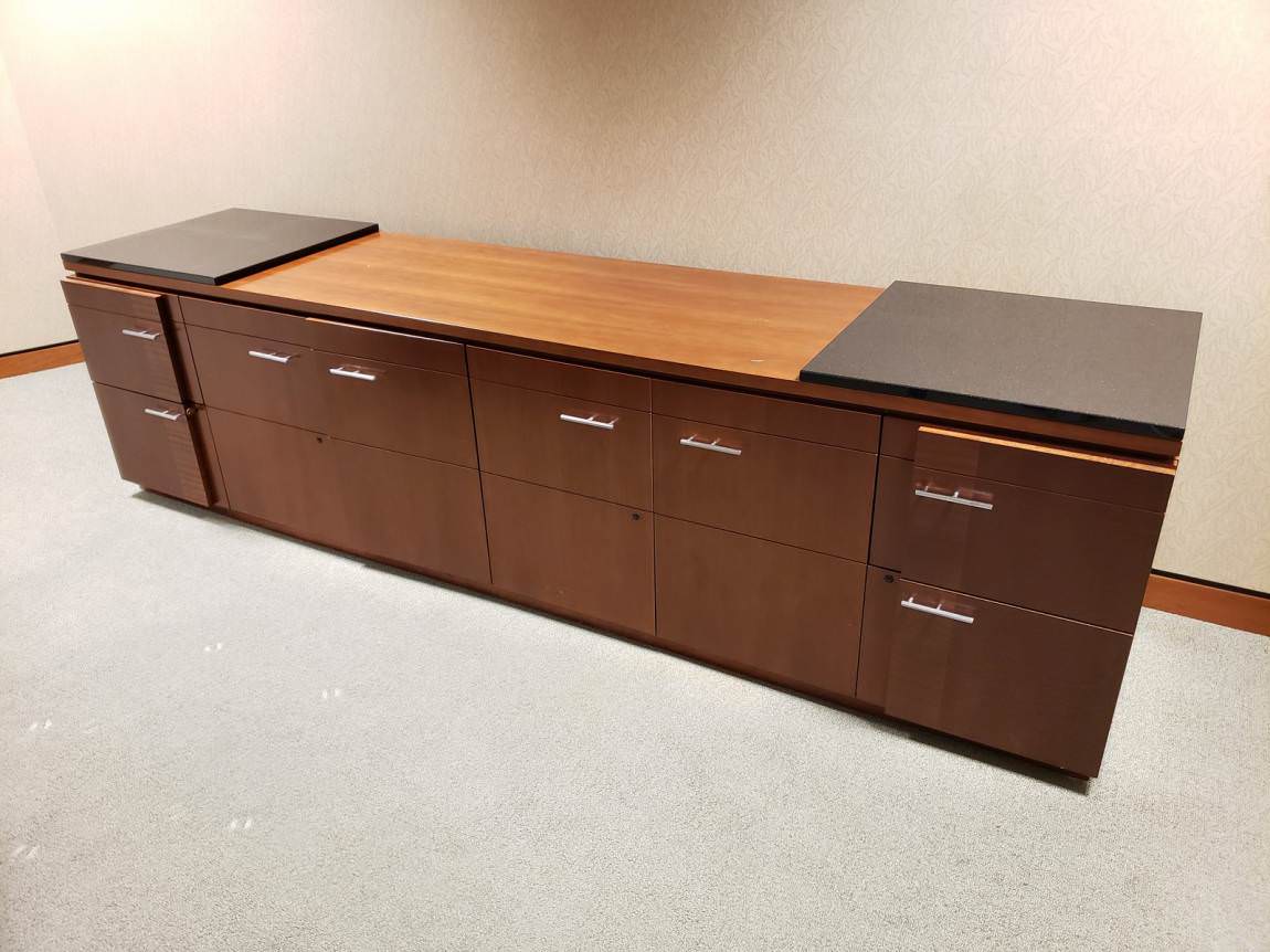 Large Solid Wood Cherry Credenza