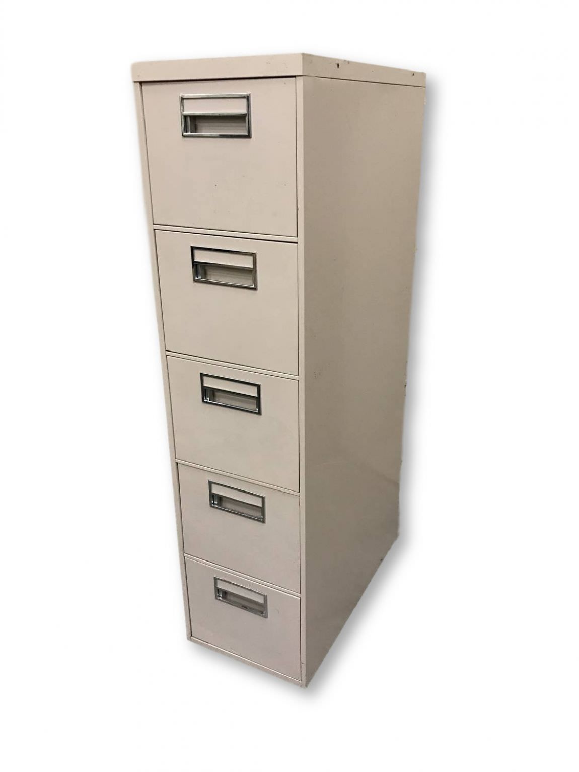 Steelcase Beige 5 Drawer Vertical File Cabinet