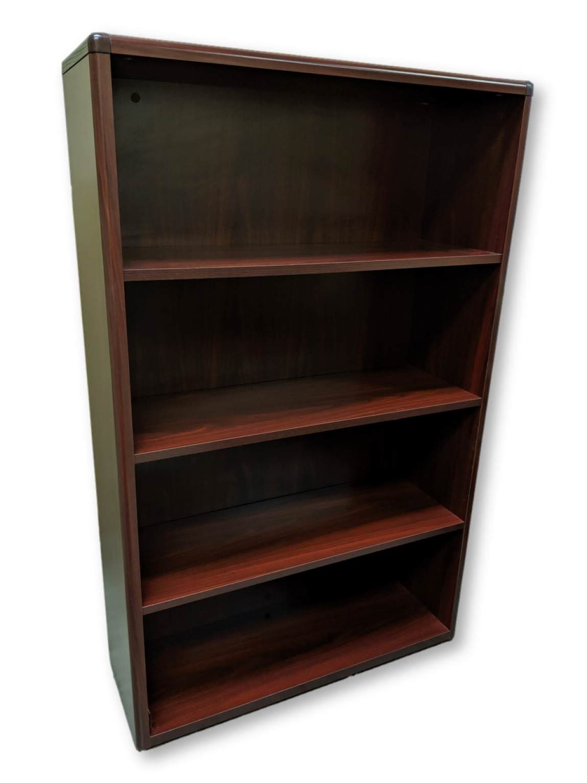 Mahogany Laminate Bookshelf – 36 Inch Wide