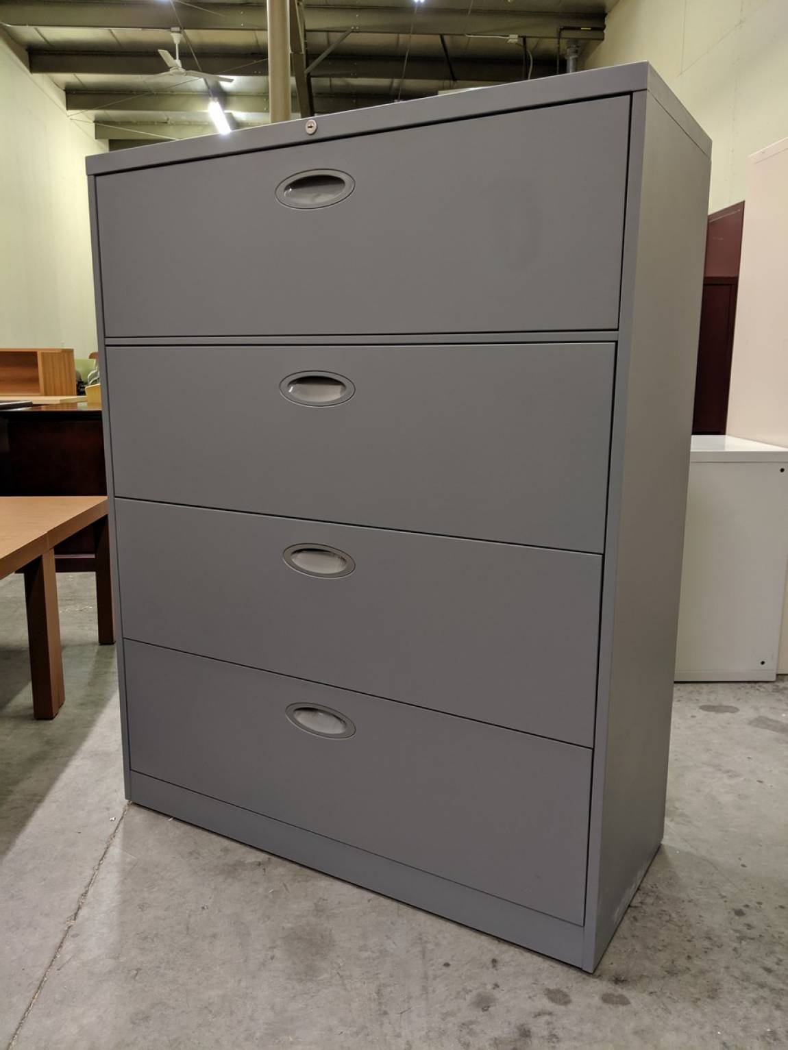 Steelcase Gray 4 Drawer Lateral Filling 42 Inch