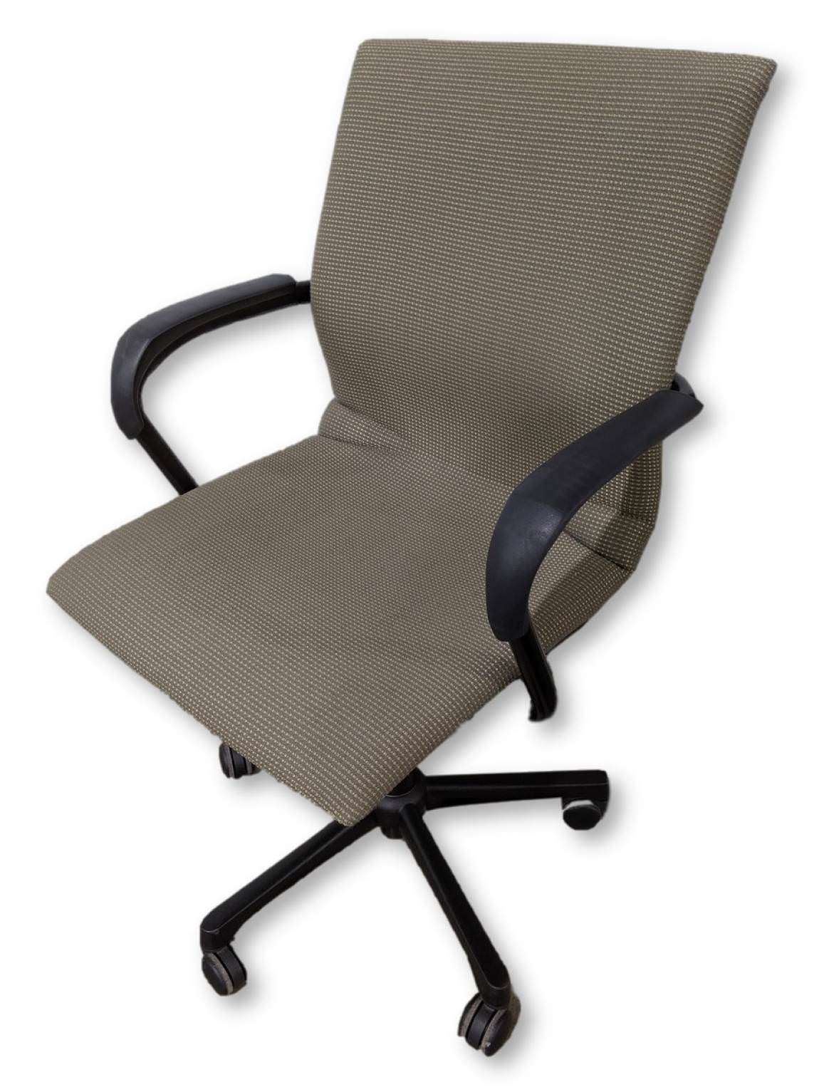 Steelcase Light Green Mid-Back Rolling Office Chairs