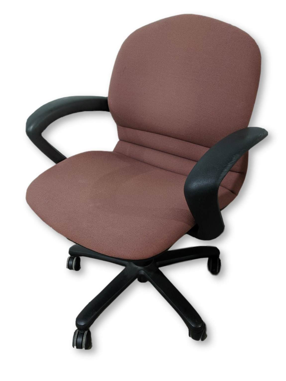 Steelcase Dusty Rose Rolling Office Swivel Chair    