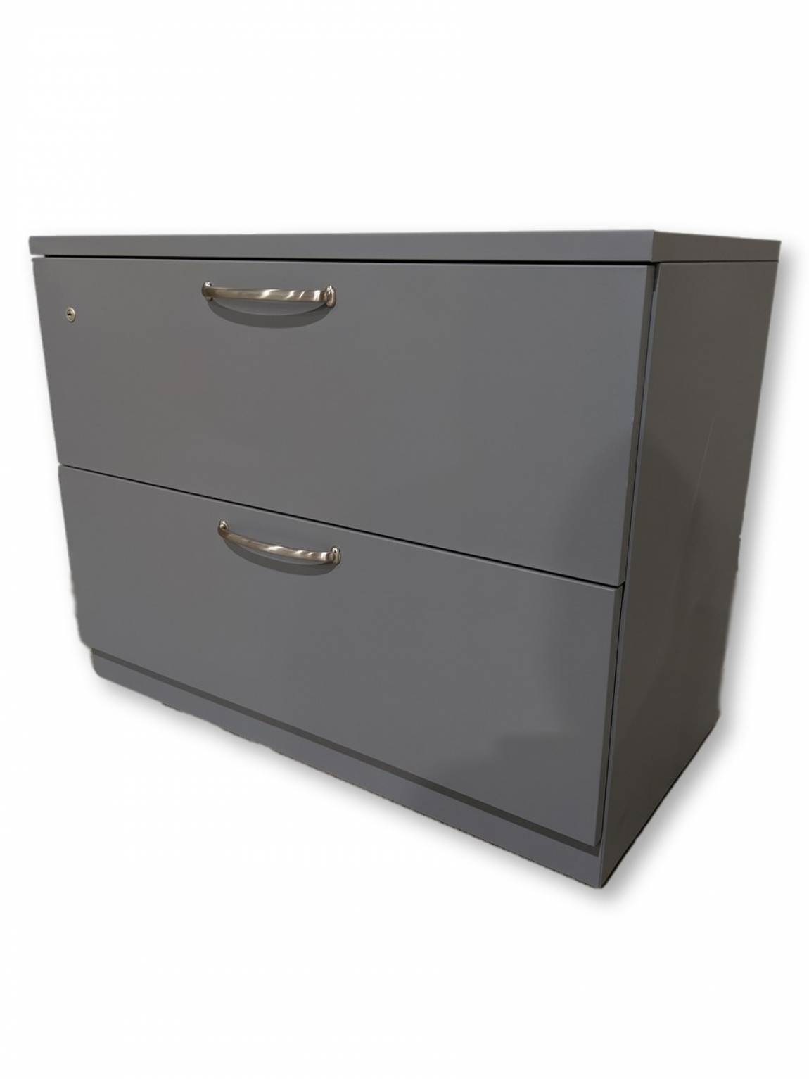 Steelcase Gray 2 Drawer Lateral Filing Cabinet - 35.75 Inch Wide