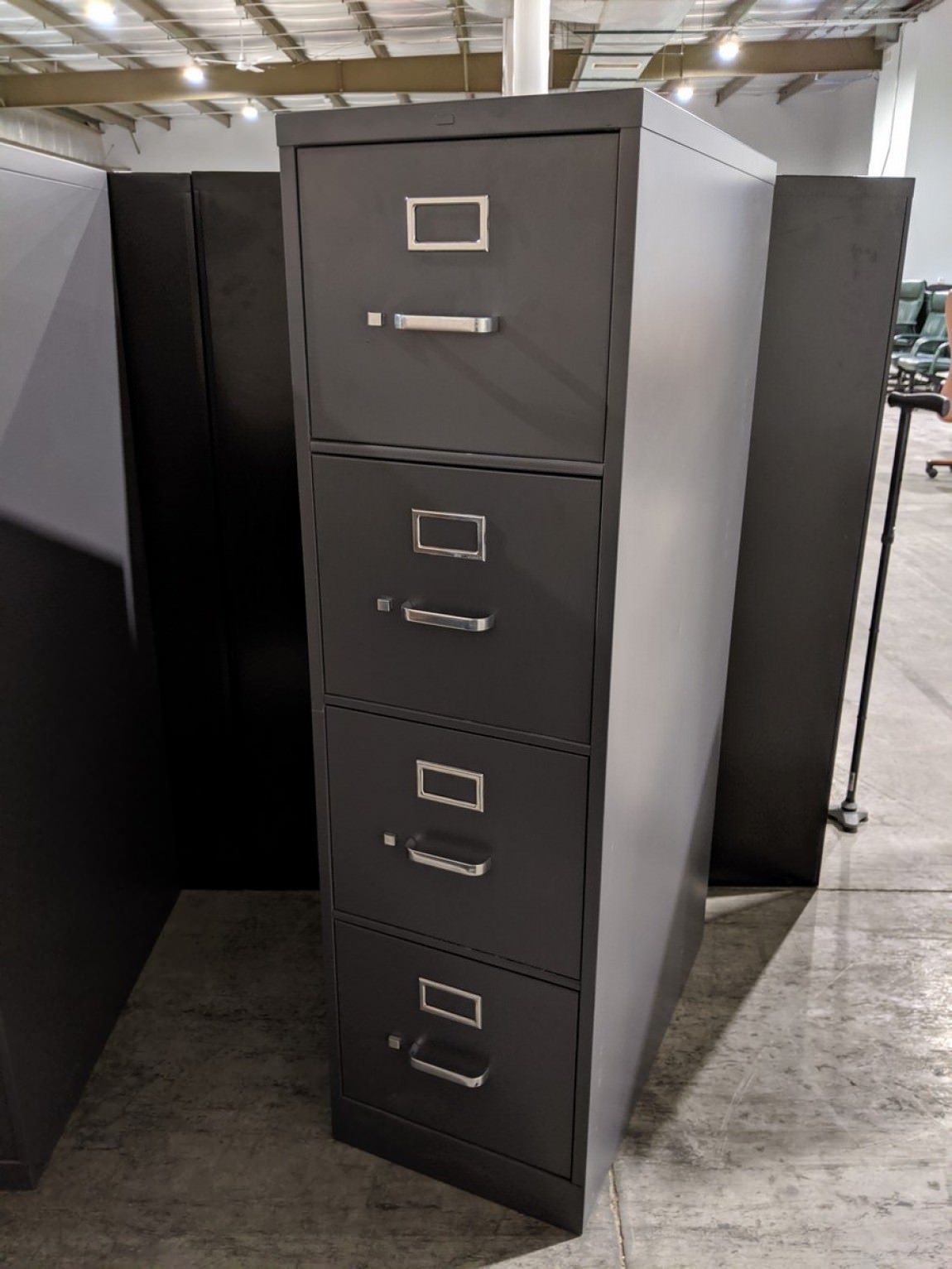 Gray Hon 4 Drawer Vertical Filing Cabinet– 15x26.5