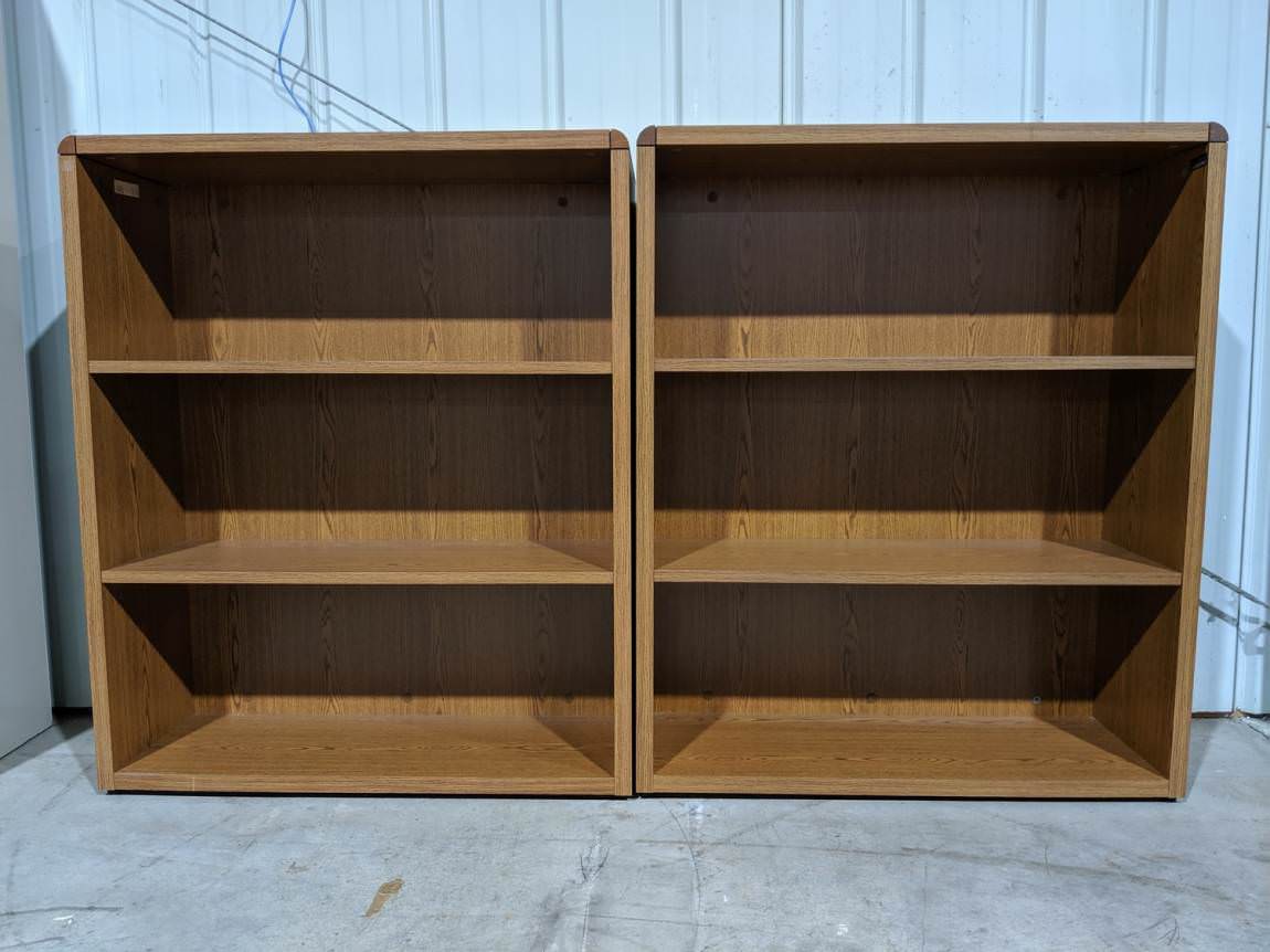Oak Laminate Bookshelves – 36 Inch Wide