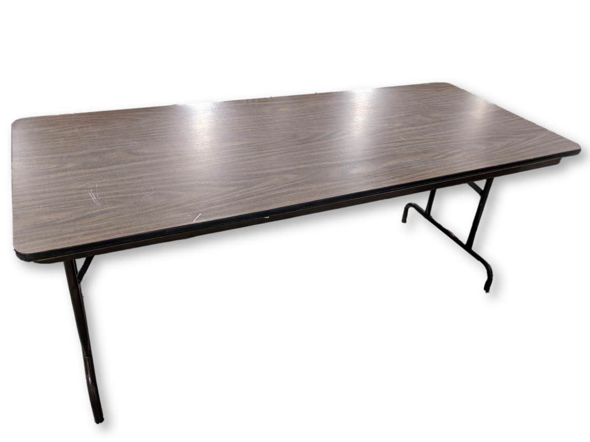 Walnut Laminate Folding Tables – 30x72