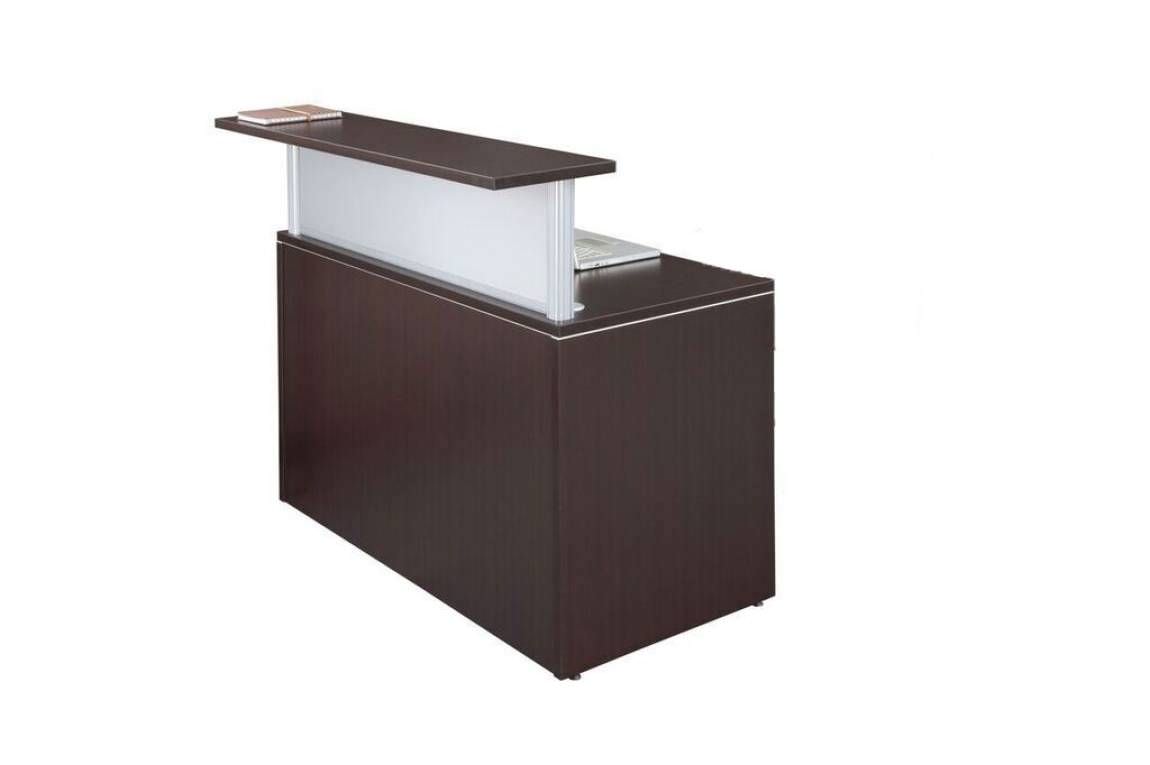 65 x 24 Reception Desk - Single Pedestal Drawer