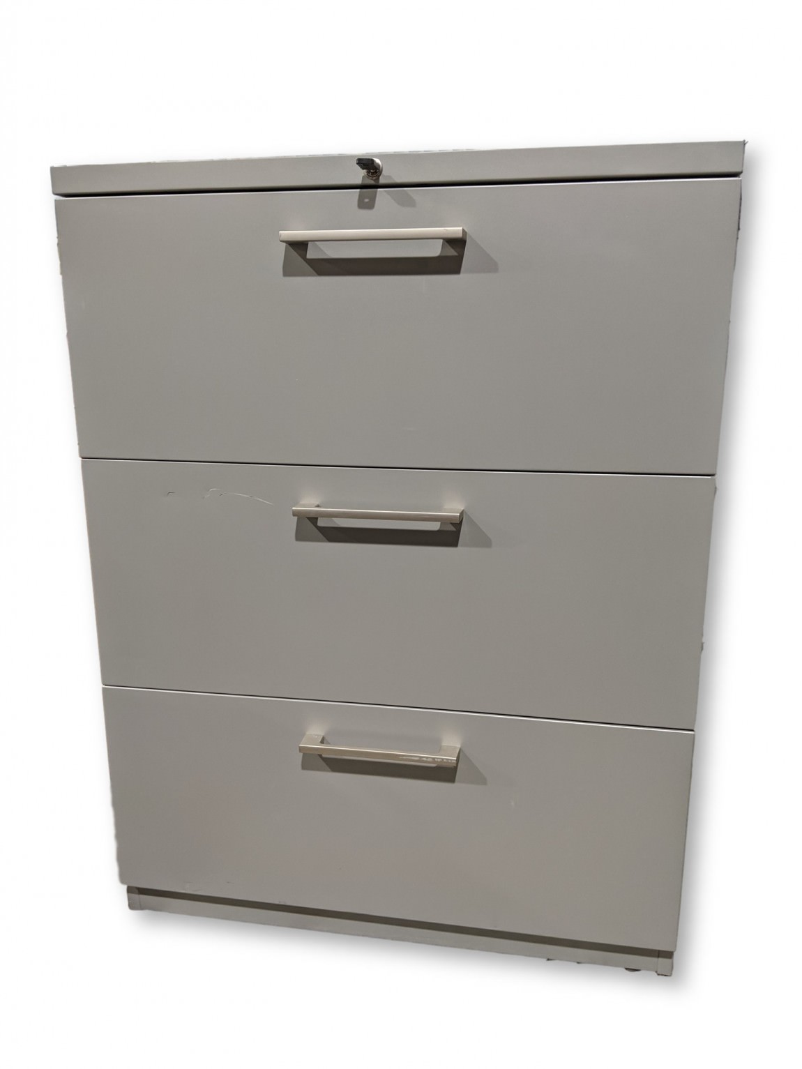 Haworth 3 Drawer Lateral Filing Cabinet - 30 Inch Wide