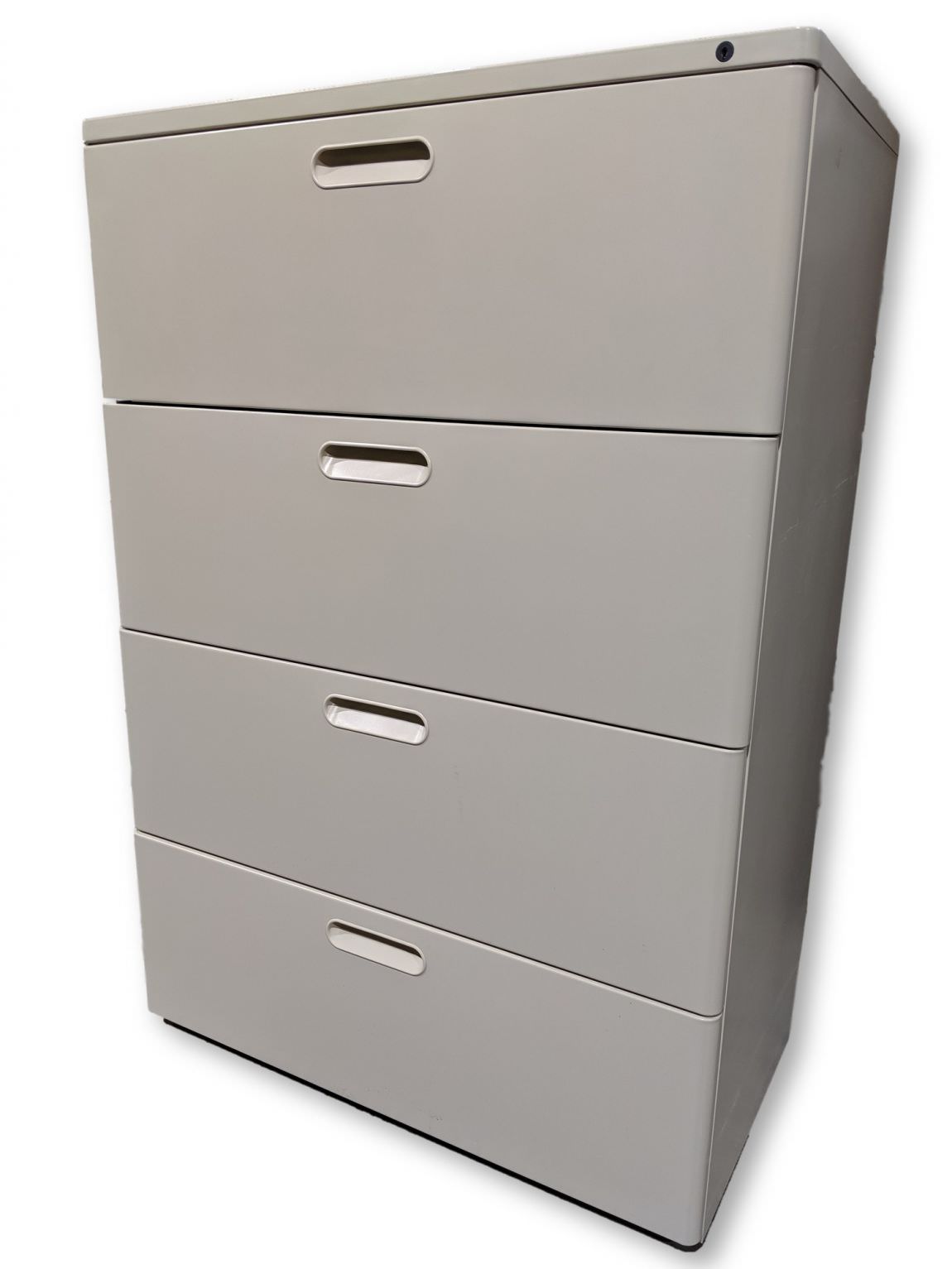 Putty Metal 4 Drawer Lateral Filing Cabinet – 35.5 Inch Wide